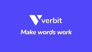 Verbit: Make Words Work