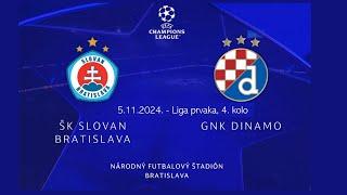 Slovan Bratislava - Dinamo Zagreb 1-4 (2024), Liga prvaka, 4. kolo