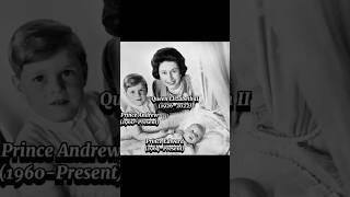 Queen Elizabeth II With Her Two Sons  #royalfamily #queenelizabeth #princeandrew #princeedward #fyp