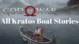 God of War All Kratos Boat Stories with Atreus