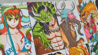 Drawing Strawhat Crew as BEAST PIRATES HYBRID FORMS | ONEPIECE