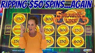 High Limit Dragon Link!  Doing $50 Spins... Again! What Could Go Wrong?!