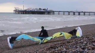 Kitesurfing in Brighton on Liquid Force Envy
