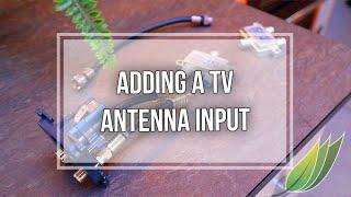 Adding an external TV input to the caravan