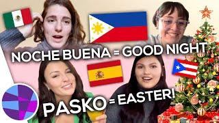 Spanish Speakers Guess Filipino-Spanish CHRISTMAS Words: Noche Buena, Pasko, & More! | EL's Planet