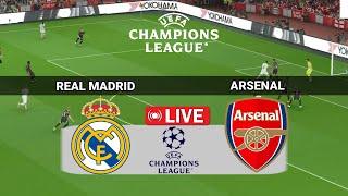LIVE : Real Madrid vs Arsenal | UEFA Champions 2025 full match Prediction Live - Efootball Pes 21