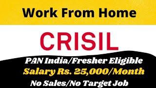 Work From Home Jobs For Freshers | CRISIL Data Collection Job | Jobs For Graduates | Latest Jobs