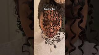 Curly Hair Routine: Definition, Length, & Volume  #shorts