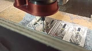 PrintNC cutting Aluminium clamps (15mm stock) - Video 1/4