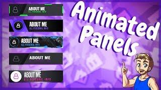 Animated Twitch Panels For Free! Perfect For New Streamers!