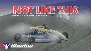 Weirdest finish to Formula 1600 iRacing at Laguna Seca