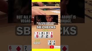 Flawless Poker with Bad Hands  || #shorts #casino #gambling #betting