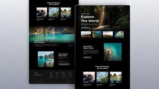 Responsive Travel Website Design Using HTML CSS & JavaScript.