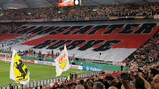 Stuttgart vs. Frankfurt I CHOREO Cannstatter Kurve + "Stuttgart kommt!" I DFB-Pokal Halbfinale 2023