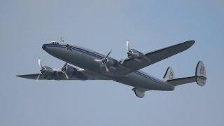 Lockheed L-1049F Breitling Super Constellation Engine Start up Takeoff Flypast and Landing