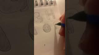 How to draw a bubble letter P!#fyp#shorts#art#artist#artwork#draw#drawing#tutorial#sub#joshuwe