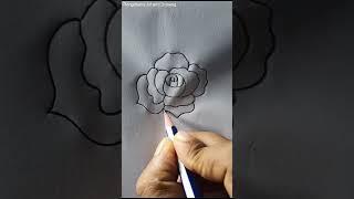 #Beautiful   #Rose #flower #drawing #learntodraw #art #rongdhonuartanddrawing 