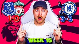 PREMIER LEAGUE 2024/25 WEEK 15 PREDICTIONS & TIPS | SPURS VS CHELSEA, EVERTON VS LIVERPOOL & MORE!