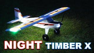 RC Plane with Incredible LED Lights!!! - E-flite Night Timber X Night Flight - TheRcSaylors