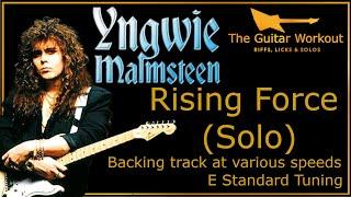 The Guitar Workout - Y.Malmsteen - Rising Force (First Solo) [E Tuning]