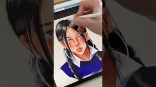 ipad drawing  #asmr #ipadpro #drawing #procreate #asmrsleep #drawingtutorial #portrait