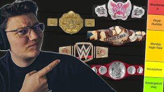 DIE BESTEN WWE TITLE BELTS!! | WWE TIER LIST