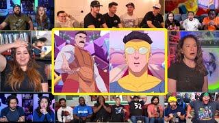 Youtubers React To MARK REUNITE WITH NOLAN (OMNI-MAN) | Invincible S2 Ep 3 ENDING Reaction Mashup