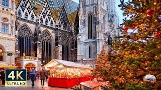 Vienna Christmas Market 4K Stephensplatz Walking Tour 2024