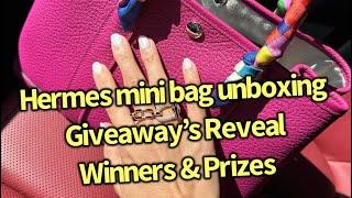 A most useful everyday Hermes bag unboxing & Giveaway’s reveal, winner & prizes hermesunboxing