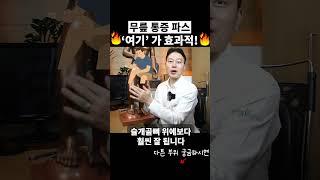 무릎 파스, 아무데나 붙이지 마세요! 이 위치에 붙여야 통증이 사라져요