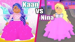 Roblox: WER IST WUNDERSCHÖN? Fashion Famous Duell Kaan VS Nina - Wer gewinnt Schönheits Wettbewerb?