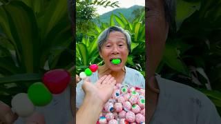 grandpa and eye candy, strawberry candy, watermelon candy, dinosaur eggs, hot dogs #shorts