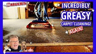 Our steps! Incredible Greasy Restaurant Carpet Cleaning with the Zipper Super Spinner