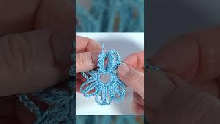 3D CROCHET Flower/Full Video in the Comment Below #shorts
