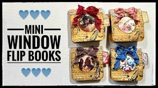 Junk Journal Ephemera - Mini Window Flip Book #cathysgardenyoutubechannel