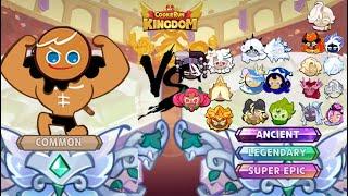 Strong GingerBrave VS All Ancient, Legendary & Super Epic Cookies