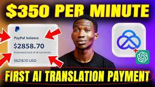 $350/Minute With AI Translation Work From Home Jobs FREE Worldwide | How To Make Money Online