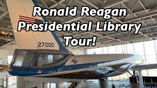 Ronald Reagan Presidential Library tour * see Air Force One, Berlin Wall, etc. *