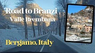 ROAD TRIP TO BRANZI ON WINTER I VAL BREMBANA, BERGAMO, ITALY I jen's journey channel