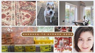 Выбираем обои. Покупки Эпицентр, АТБ. Новогодняя посуда.