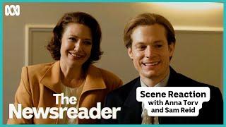 Anna Torv and Sam Reid react to iconic scenes | The Newsreader | ABC iview