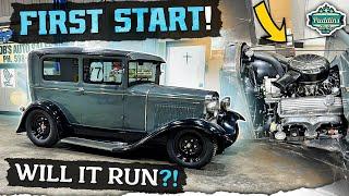 FIRST START! Model A build. Radiator mount, Fan shroud, MORE!