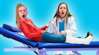 Pretend play kids hospital & Amelia visits Doctor Avelina!