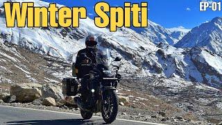 Extreme Winter Spiti Ride Begins | EP- 01 | Delhi to Narkanda Himachal Pradesh | Honda CB500X |