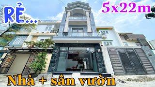 Mua nhà có cả sân vườn phía sau, ngang 5m rộng rãi 2 mặt tiền, đường Ôtô thông, bán giá rẻ .