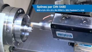 LinA Live Tool Lathe Broach Video