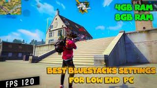 Best lag fix settings for Bluestacks low end pc ob45 free fire 90fps without GPU