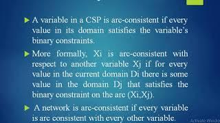 CONSTRAINT PROPAGATION INFERENCE IN CSPS (AI - 28)