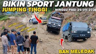 BATU JOMBA TERKINI, Batu Jomba Di Pagi Hari Ini, Truk Jumping Tinggi Nyaris Terbalik