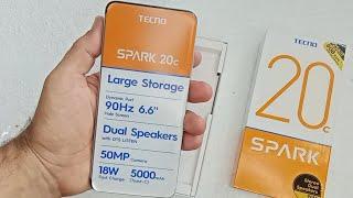 Unboxing & Hands-On Tecno Spark 20c , review, test camera, price, fiche technique